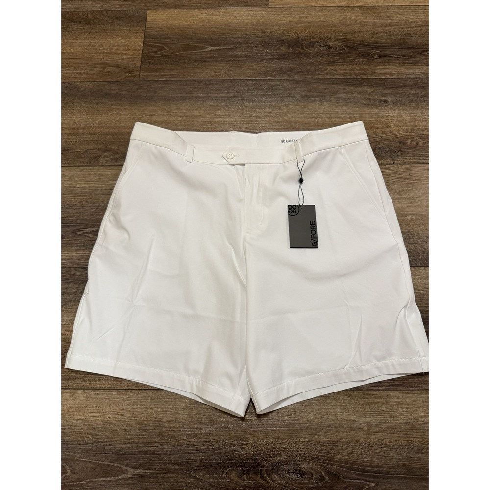 G/Fore Men's Golf Shorts Snow White Maverick Hybrid Stretch 40 X‎ 8 NEW $145